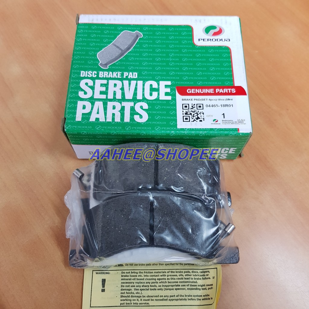 Disc Brake Pad Front Viva Juara Perodua Original 0446518R01 Shopee