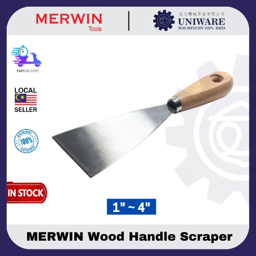 🔥READY STOCK🔥 MERWIN Wood Handle Scraper - 1