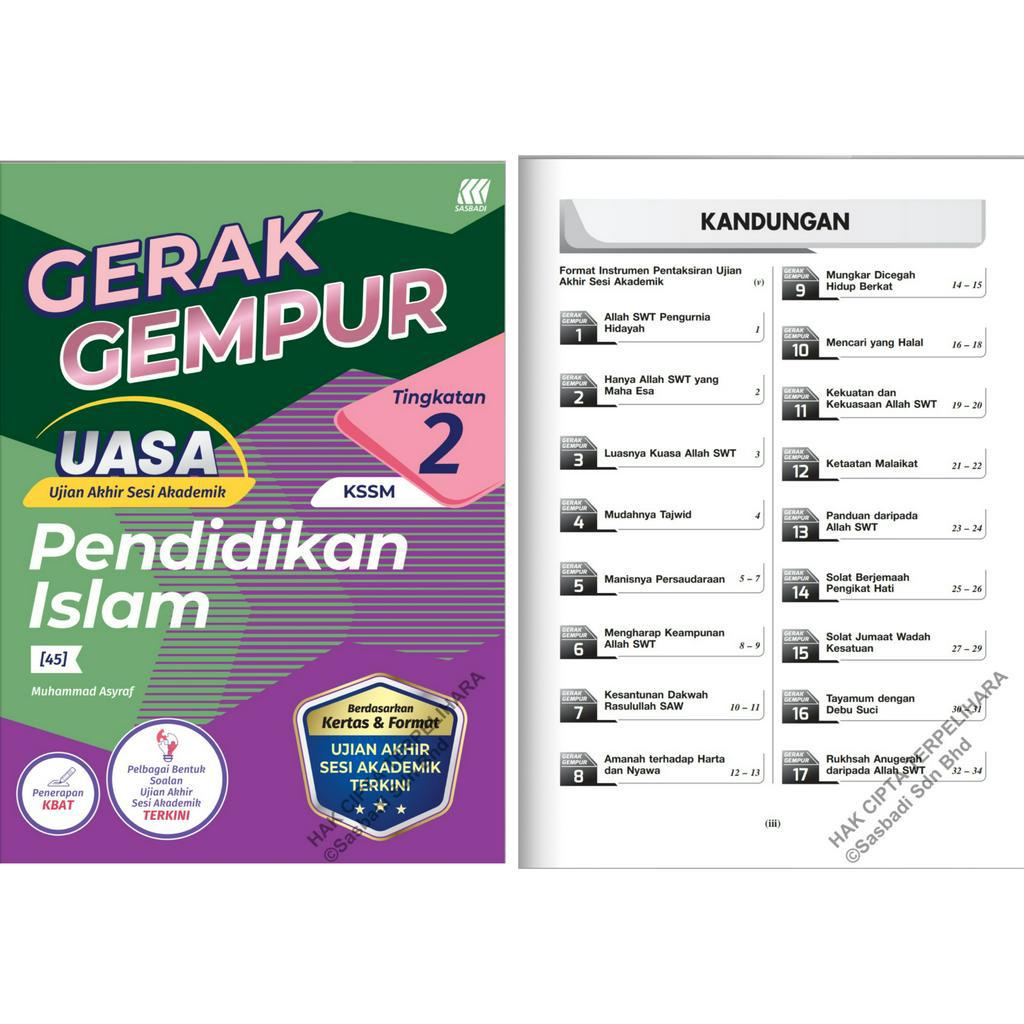 【Sasbadi】Gerak Gempur UASA Tingkatan 2 KSSM 2023 Dwibahasa — Buku ...