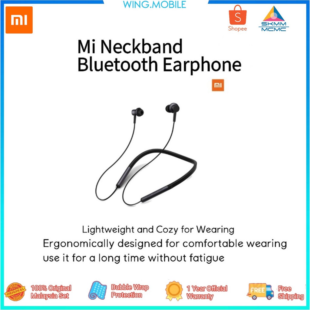 Xiaomi Neckband Bluetooth Earphone | Original Product | Shopee Malaysia