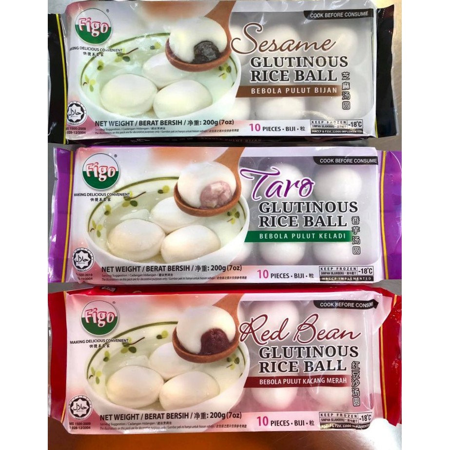 Figo Premium Glutinous Rice Ball Tang Yuan Mochi 10pc. 200g Frozen Red ...