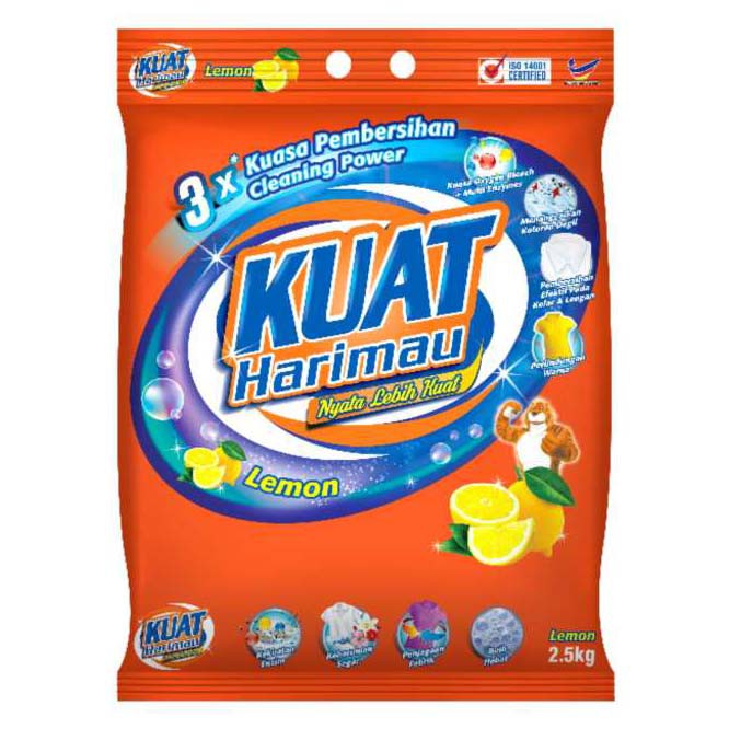 Kuat Harimau Detergent Powder Lemon 2 3kg Shopee Malaysia