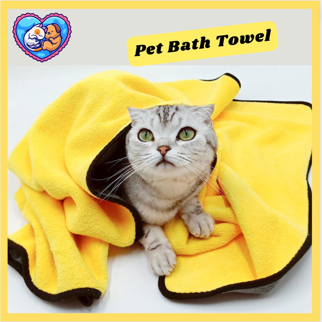 Pet Bath Towel Dog Towel / Cat Towel Shopee Malaysia