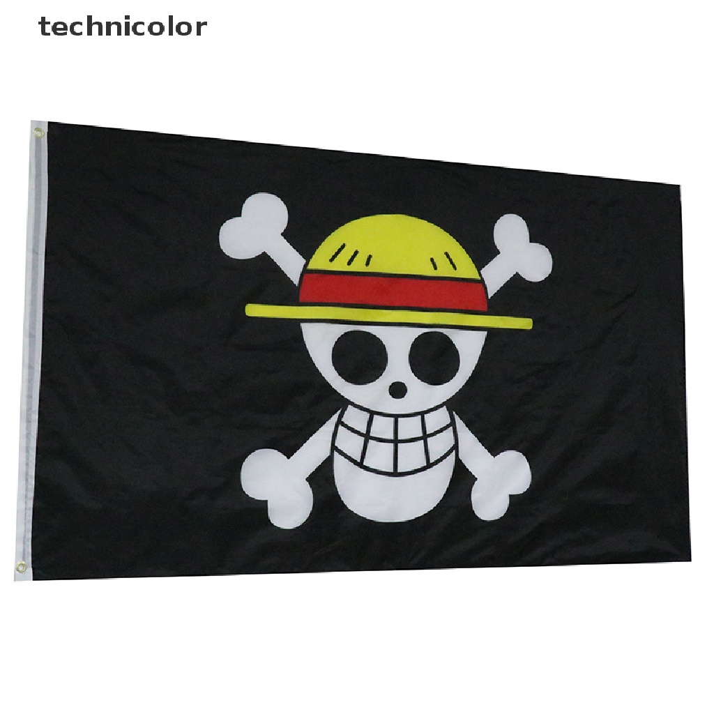 TCMY High Quality 90x150CM Spot Goods One Piece Luffy Skull Flag For ...