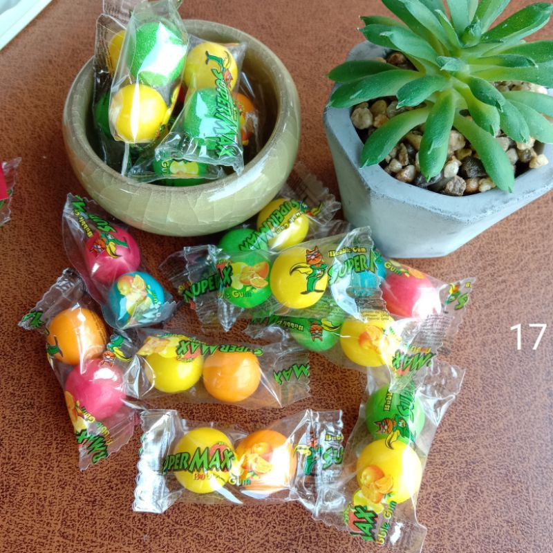 CHEWING GUM BOLA (1PC) JAJAN DULU DULU JAJAN ZAMAN BUDAK