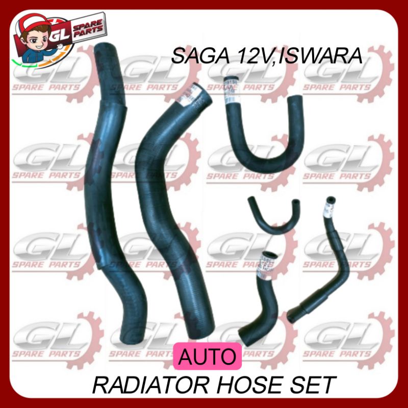 RADIATOR HOSE SET PROTON SAGA 12V ISWARA LMST (AUTO/MANUAL) | Shopee ...