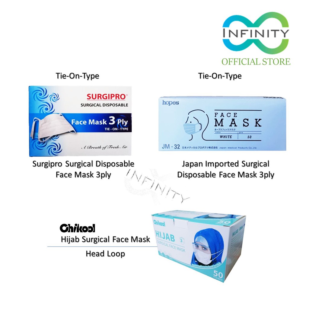 Surgipro Chikool Hijab Headloop Face Mask (50pcs) | Shopee Malaysia