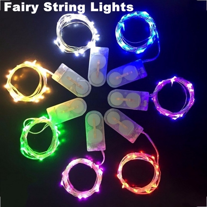 Battery Operated 20 Led Fairy String Light 2M Copper Wire Mini Lamp For ...
