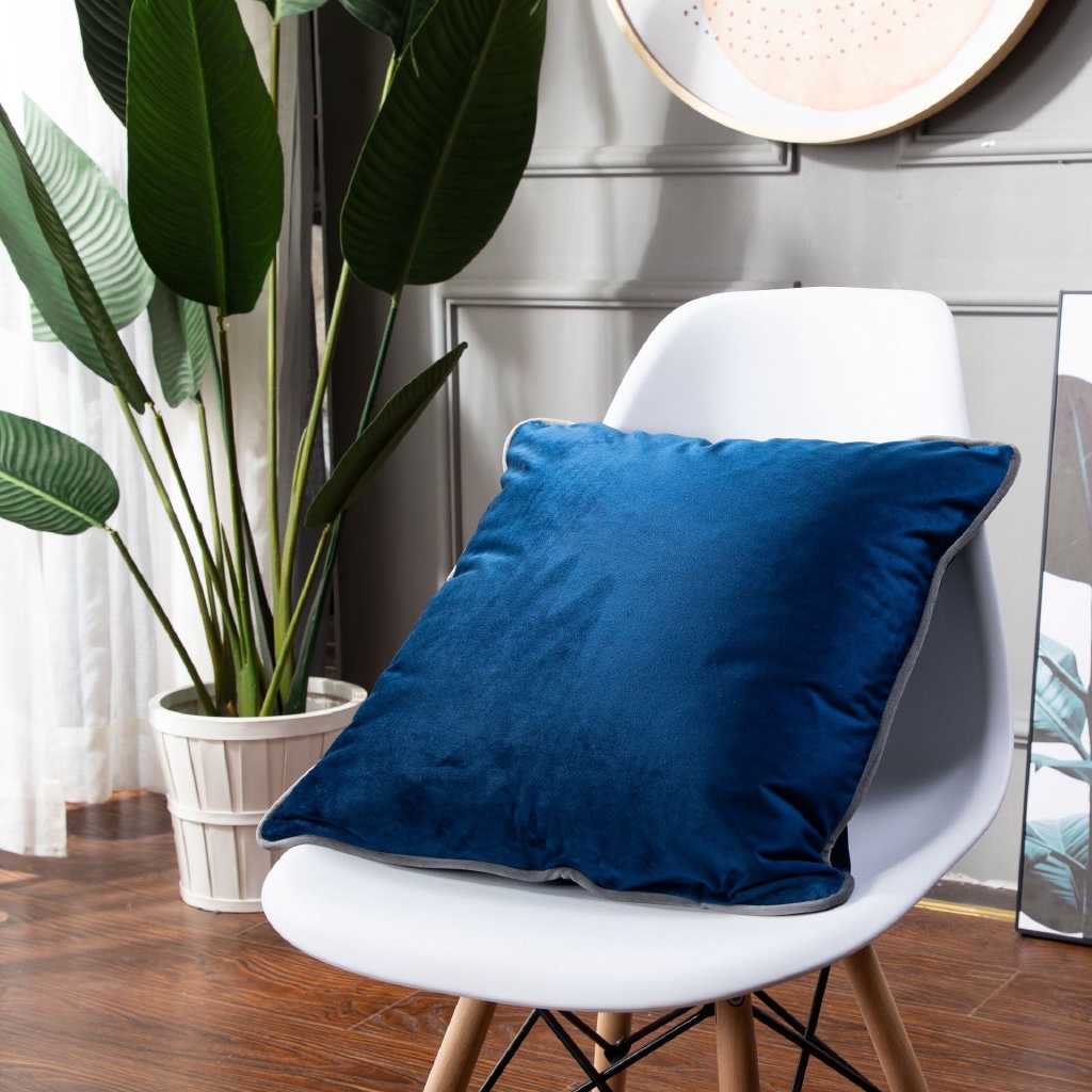 thumbnail image 2 of Oussum 18x18 Solid Color Sofa Cushion Cover – Square Pillow Case, Soft Home Decor 2 of 6