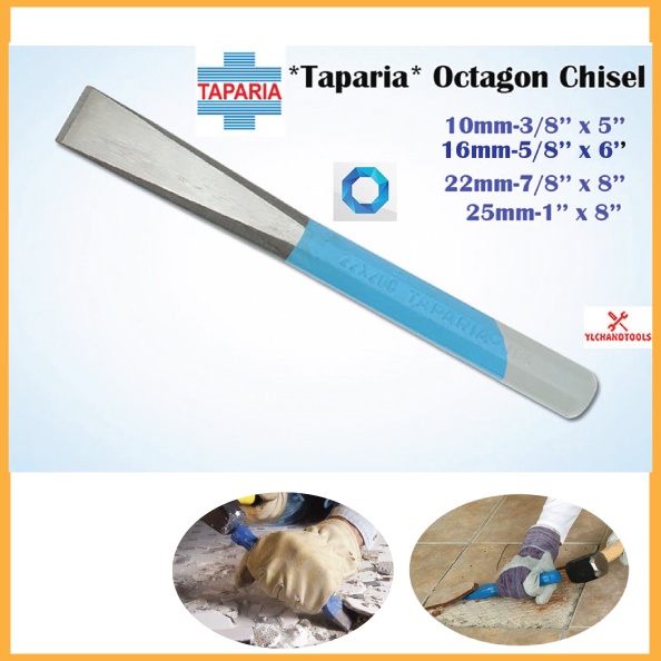 '' TAPARIA '' FLAT COLD CHISEL ( 3/8'',5/8'',7/8'',1'' ) Shopee Malaysia