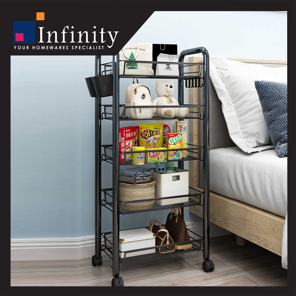 5 Layer Simple Modern Design Kitchen Rack Utility Shelf Storage Rack ...