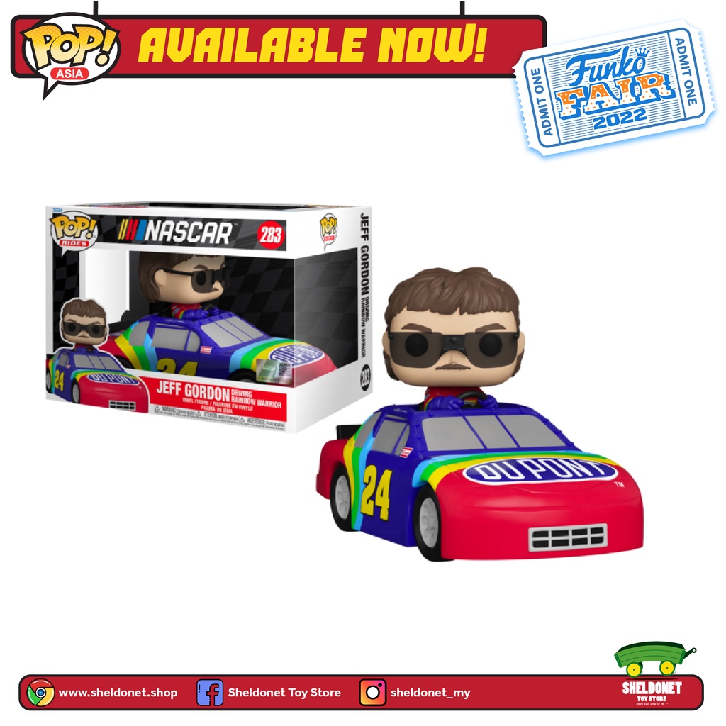 Funko Pop! Nascar – Jeff Gordon Avec Mini Voiture – Sous Licence Officielle – Figurine Collection