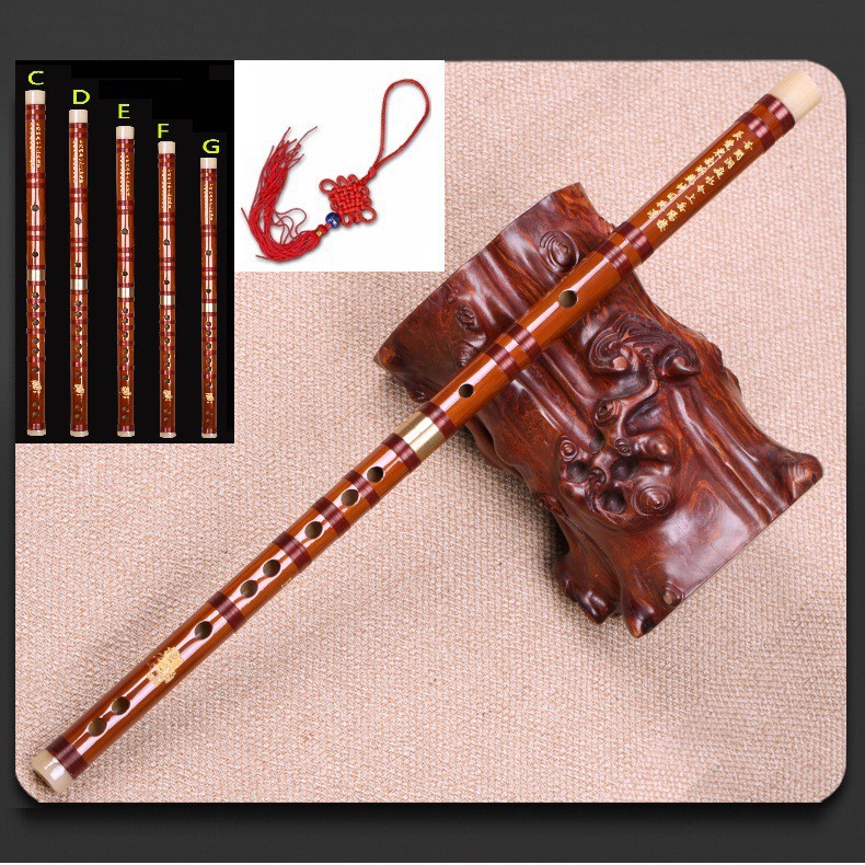 Bamboo Flute Dizi Handmade Woodwind Instrument Key Of C/D/E/F/G ...