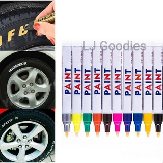 White Tire Pen, (Permanent Universal Tire Waterproof Paint Marker