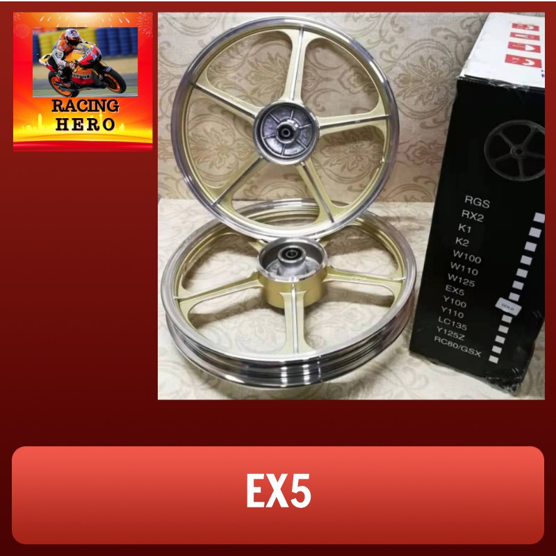 EX5 sport rim 5L Gold (Excel Racing) | Shopee Malaysia