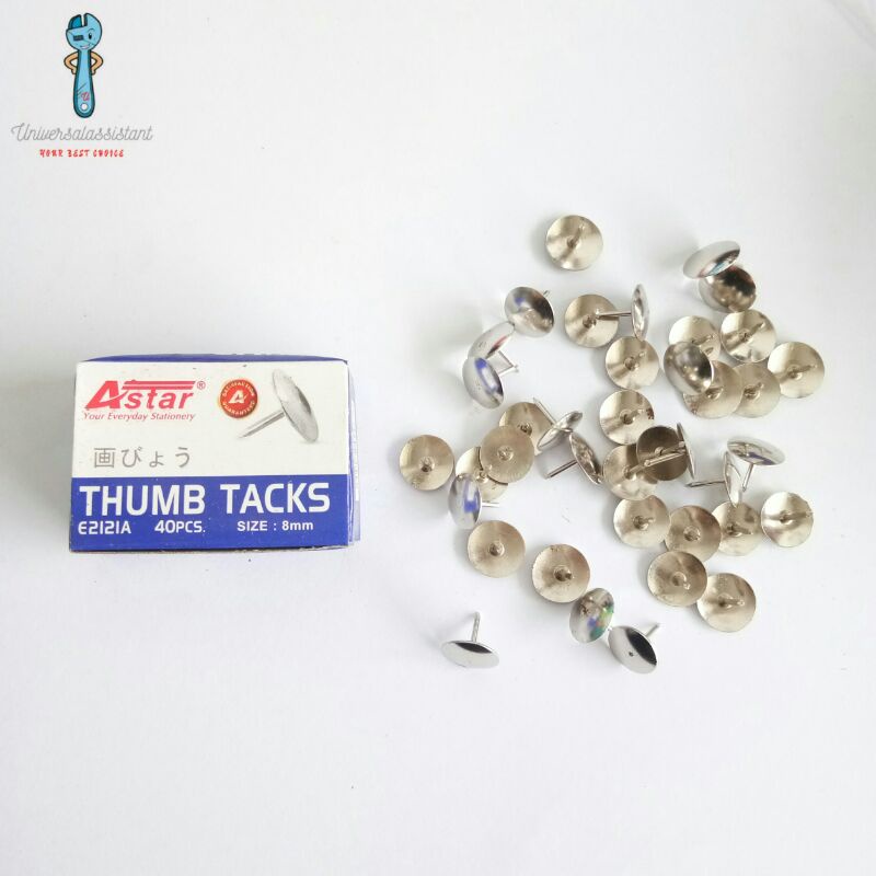 【8mm / 14.4mm】Short and Long Pin Thumb Tacks 大头针 Thumbtack Paku