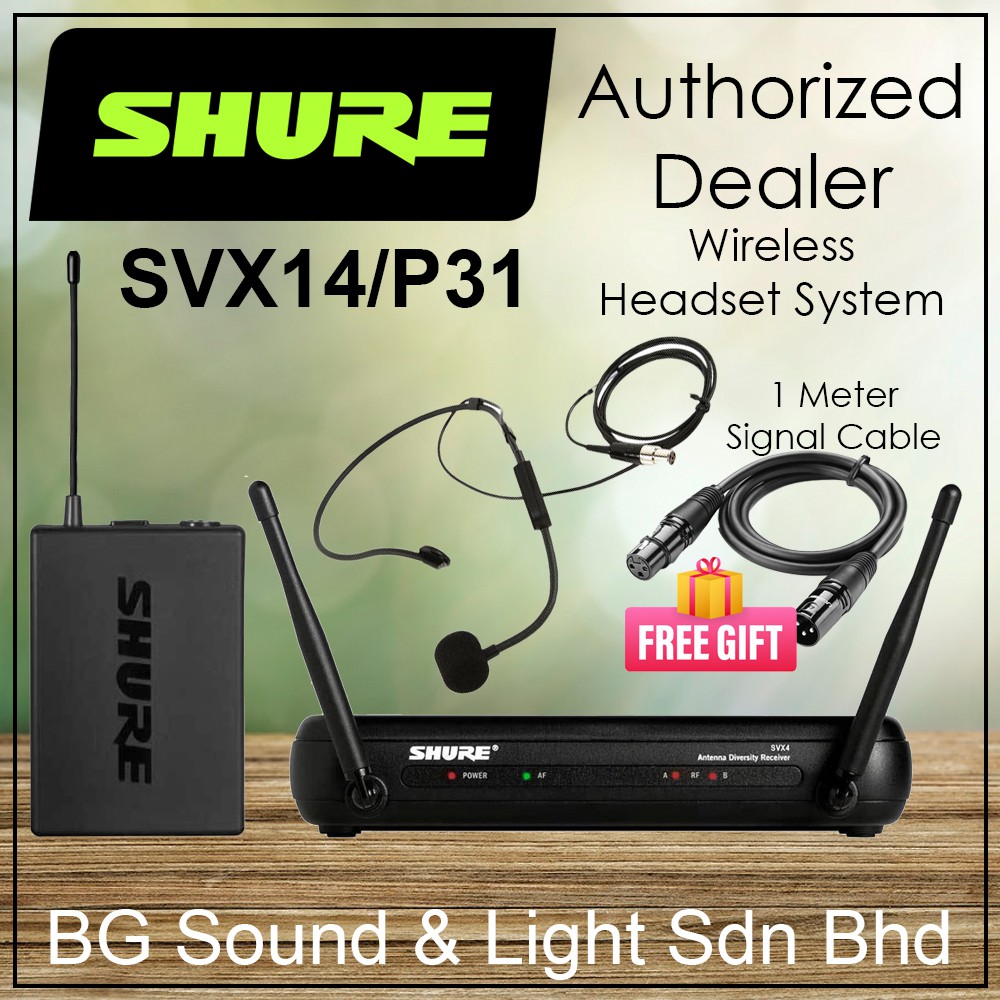 Shure SVX14/PGA31 Headworn Wireless Microphone System[Shure Premium