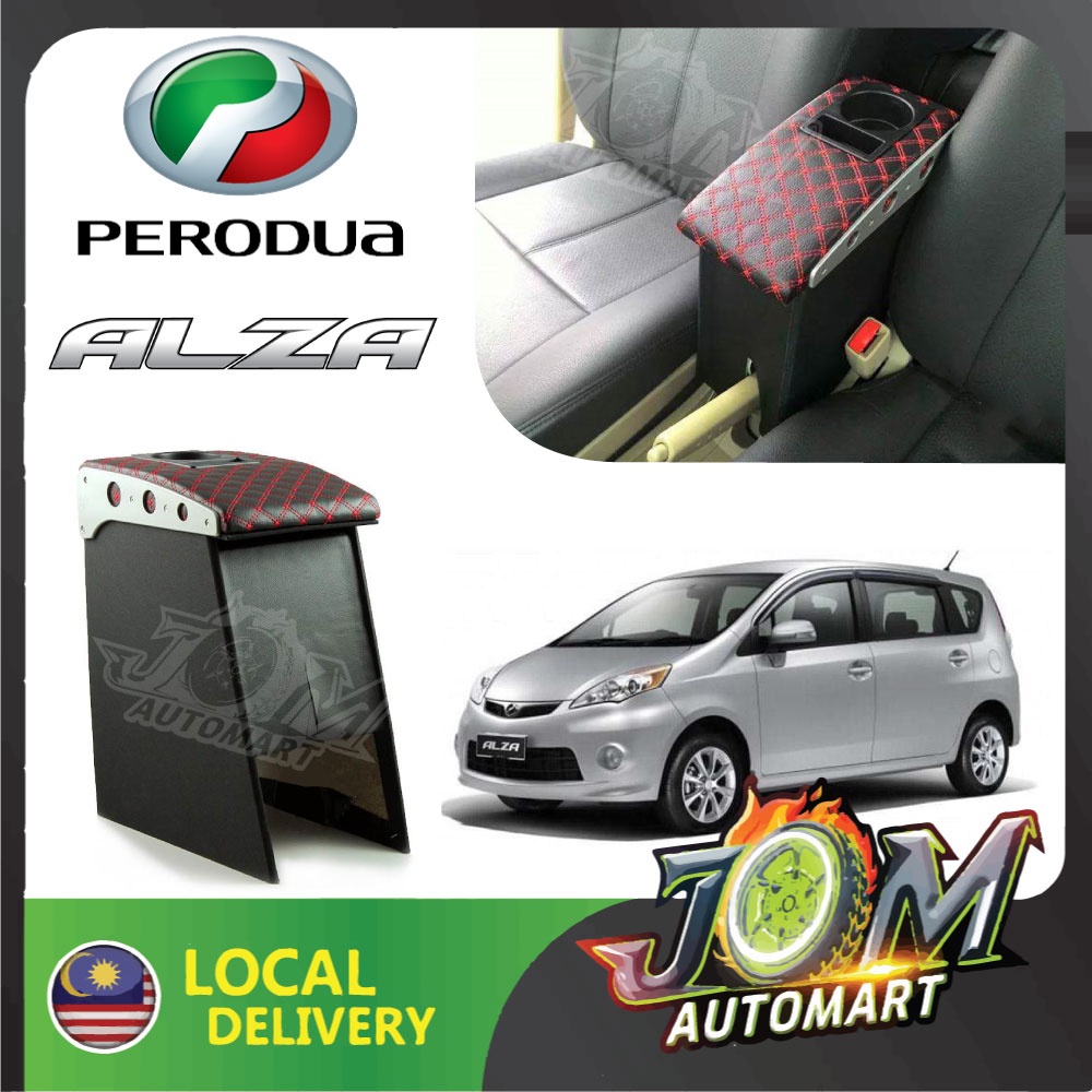 Perodua Alza High Quality Korean Wine Armrest Console Box With Cup ...