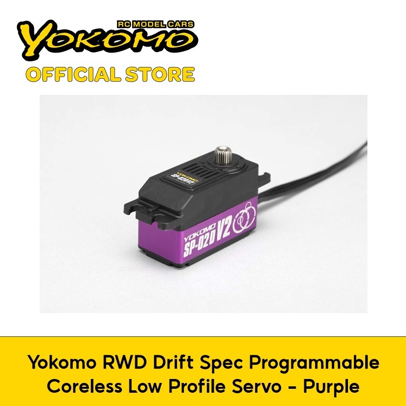 Yokomo RWD Drift Spec Programmable Coreless Low Profile Servo Purple