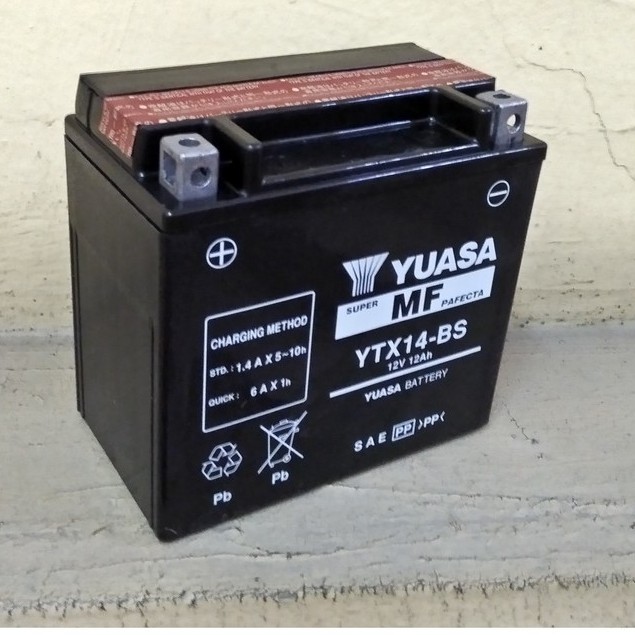 Anlibatt YTX14-BS Motorcycle Battery 12V 12Ah 200CCA Rechargeable Sealed Agm Battery Maintenance Free Automotive Replacement Battery Atv Scooter
