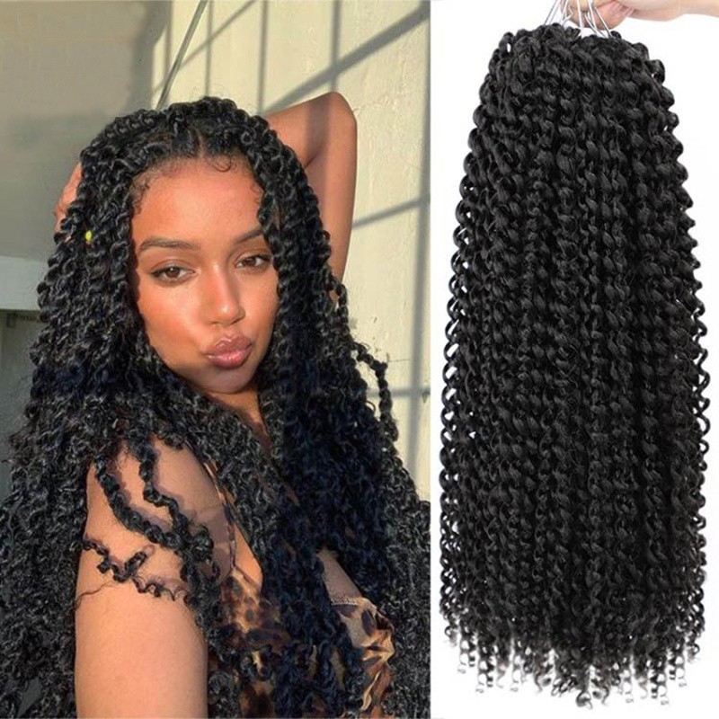 1 Pack 18Inch Synthetic Long Passion Spring Twist Hair Crochet Braids ...