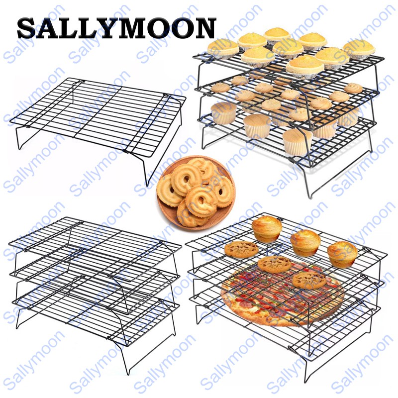 Baking Cooling Rack Cake and biscuit cooling rack folding bread Cooling Rack Black Non Stick cooling rack