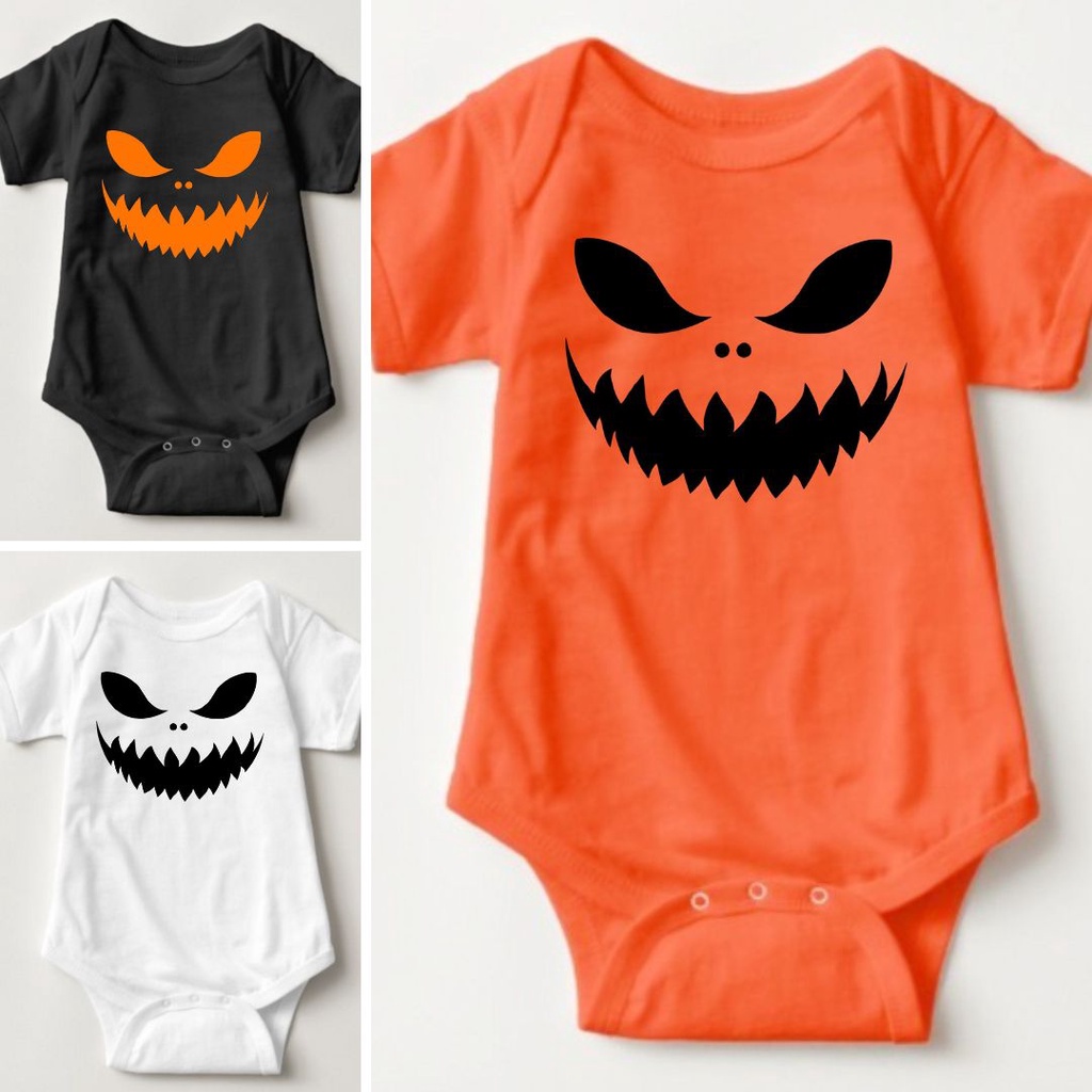Baby Halloween Onesies Costume Monster Scary Face Shopee Malaysia