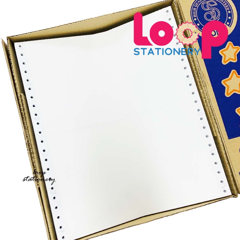 Sonoform 2ply Computer Form 9.5"x11" NCR All White [500Fans] | Shopee ...