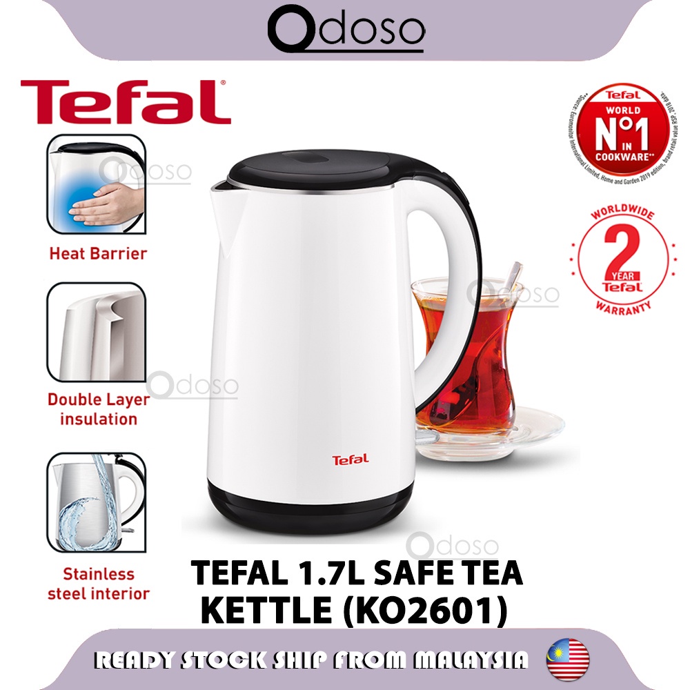 Tefal 1.7L White Safe Tea Kettle (KO2601) Shopee Malaysia