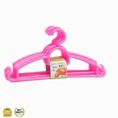AppleLady 12pcs Baby Clothes Hanger with Side Hooks ( 3234 ) Shopee