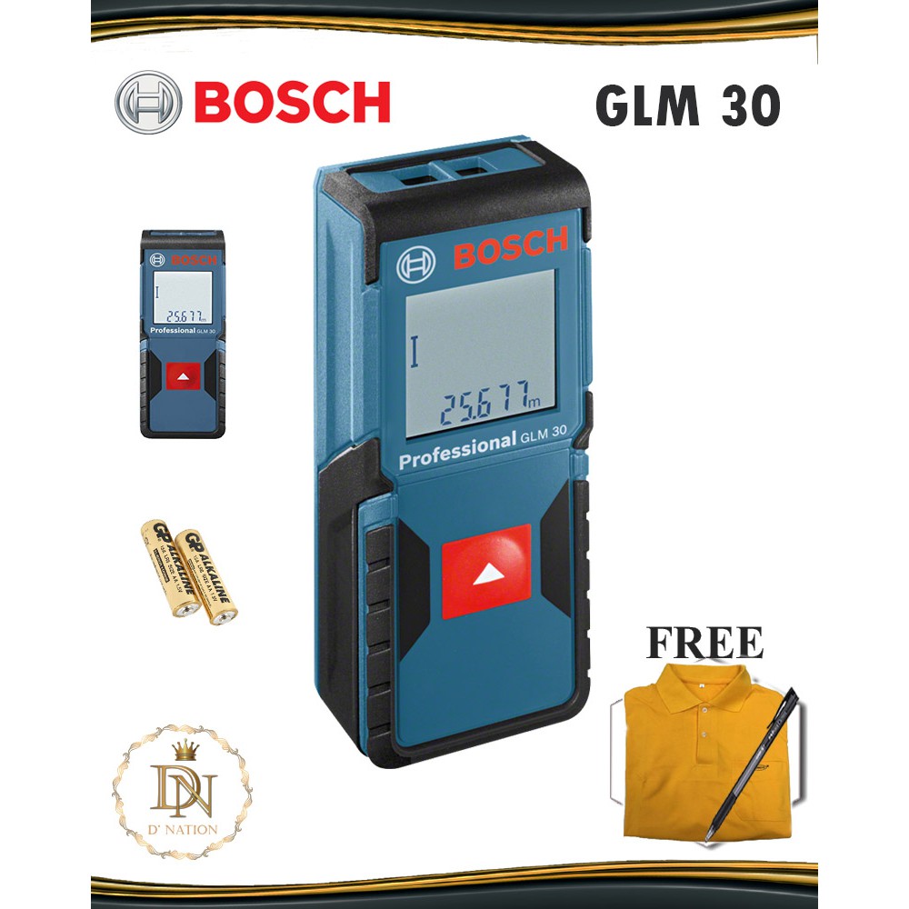 [LIMITED DEAL !]Bosch GLM 30 Laser / Rangefinder Professional (1 Year Warranty) Shopee Malaysia