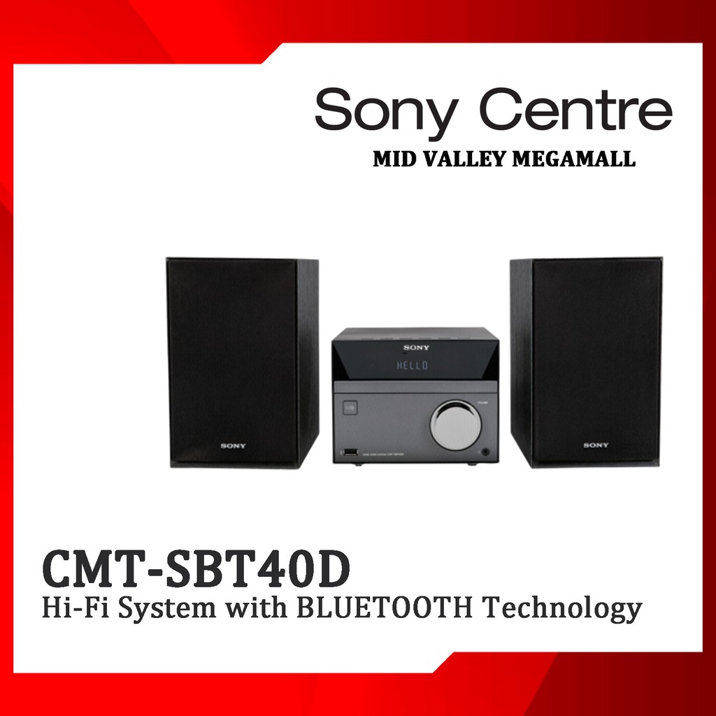 SONY CMTSBT40D HiFi SYSTEM WITH BLUETOOTH ( CMTSBT40D SBT40D