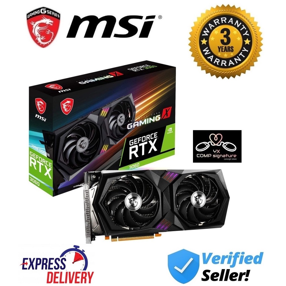 MSI GeForce RTX3060 GAMING X 12GB GDDR6 RTX 3060 GAMING X | Shopee Malaysia