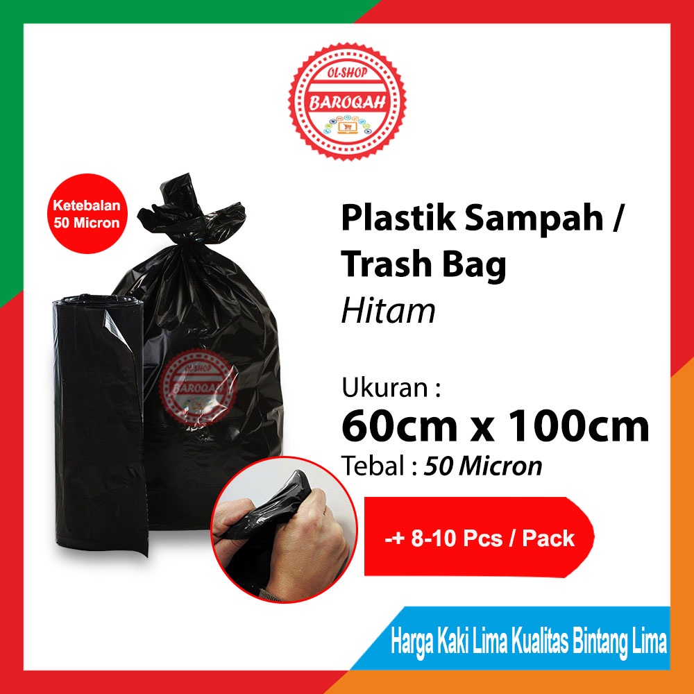 60x100cm TRASH BAG Black JUMBO PREMIUM Packaging Shopee Malaysia