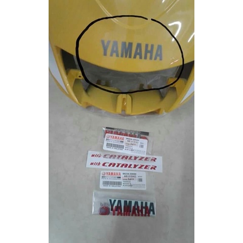 Rxz catalyzer kuning grey emblem tulisan yamaha difering | Shopee Malaysia