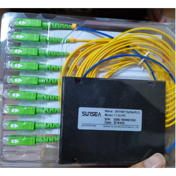 Splitter 1x2/4/8/16 ABS Cassettes Fiber Optic Splitter Splice ...