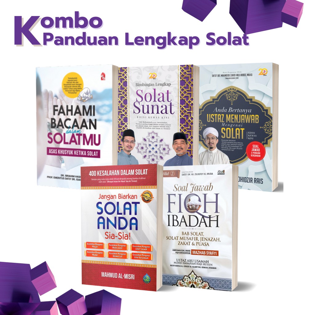 KOMBO Buku: Panduan Lengkap Solat -Sempurnakan Solat Tentang Fiqh ...