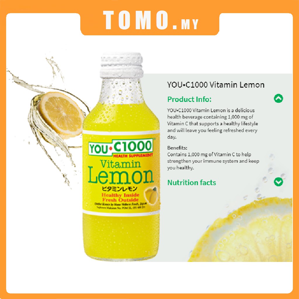 🔥Local Seller🔥 You C1000 Vitamin Drink Vitamin C Orange / Lemon / Apple