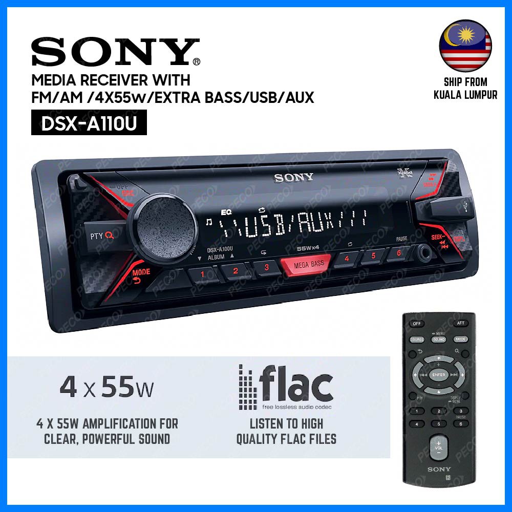 Sony Player DSX-A110U FM USB Car Digital Media Player | Shopee Malaysia
