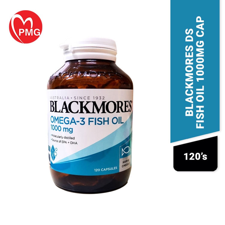 [PMG PHARMACY] Blackmores DS Fish Oil 1000mg Cap 120's - support heart ...