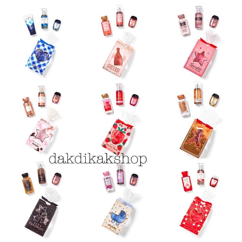 Bath & Body Works Mini Gift Box Set/Mini Set Shopee Malaysia