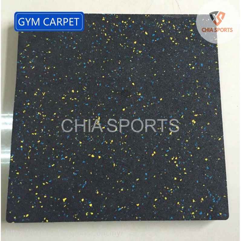 Fitness Rubber Gym Carpet 2.5cm 3cm 25mm 30mm 50 x 50 cm thickness mat