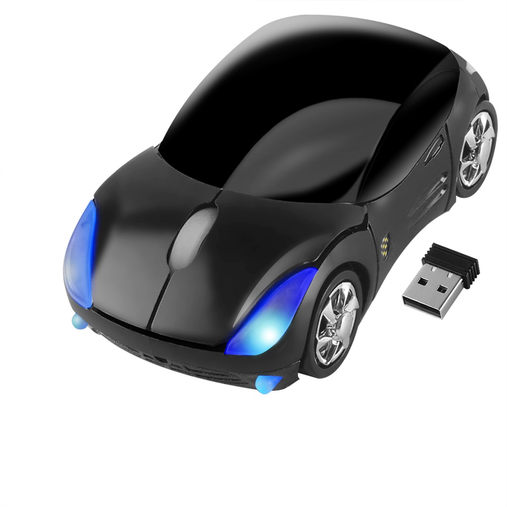 2.4Ghz Wireless Car Shape Mouse Usb 1600dpi Mini Mice Portable