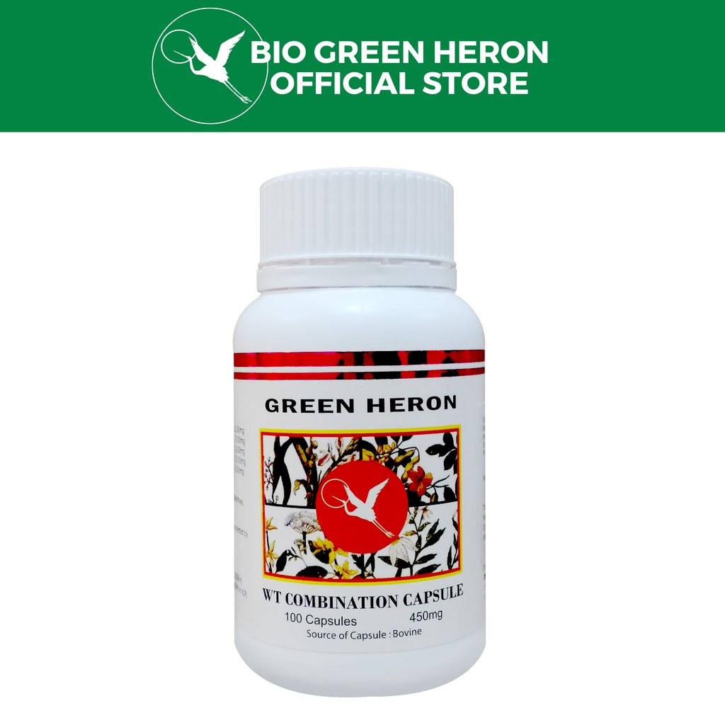 Green Heron WT Combination Capsule 100 Capsules 450mg - Stomach Acid ...