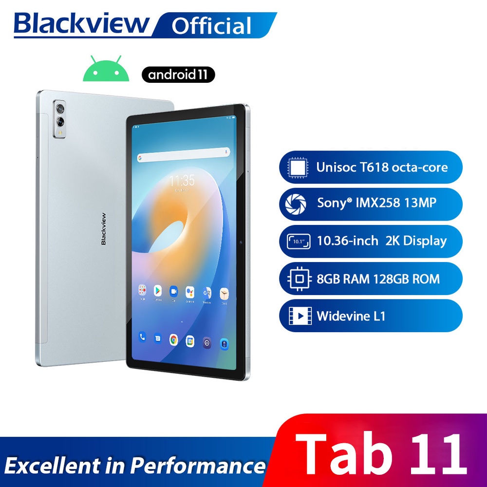 Blackview Tab 11 Tablets Android 8GB RAM 128GB ROM 10.36
