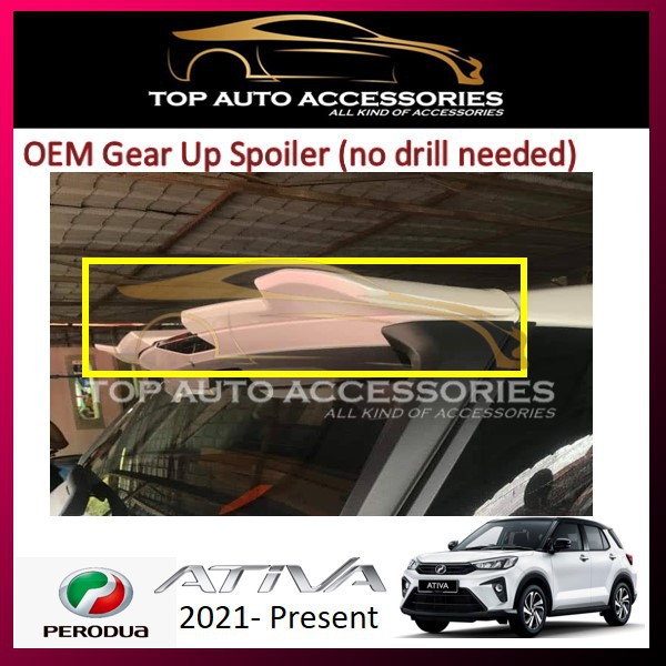 Perodua Ativa Gear Up Spoiler OEM (ABS Quality) made in Malaysia with ...
