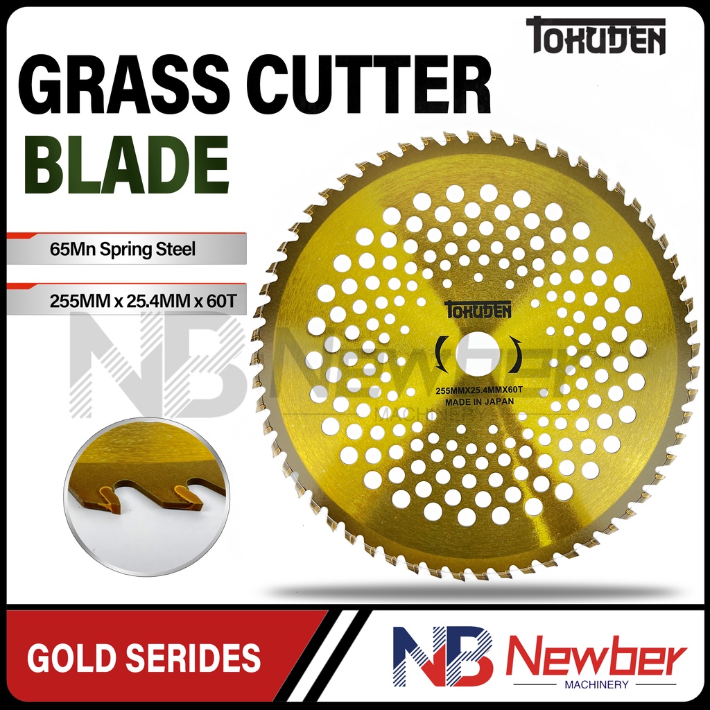 Newber TOKUDEN Brush Cutter Blade / Grass Cutter Blade ROUND BLADE 9/10