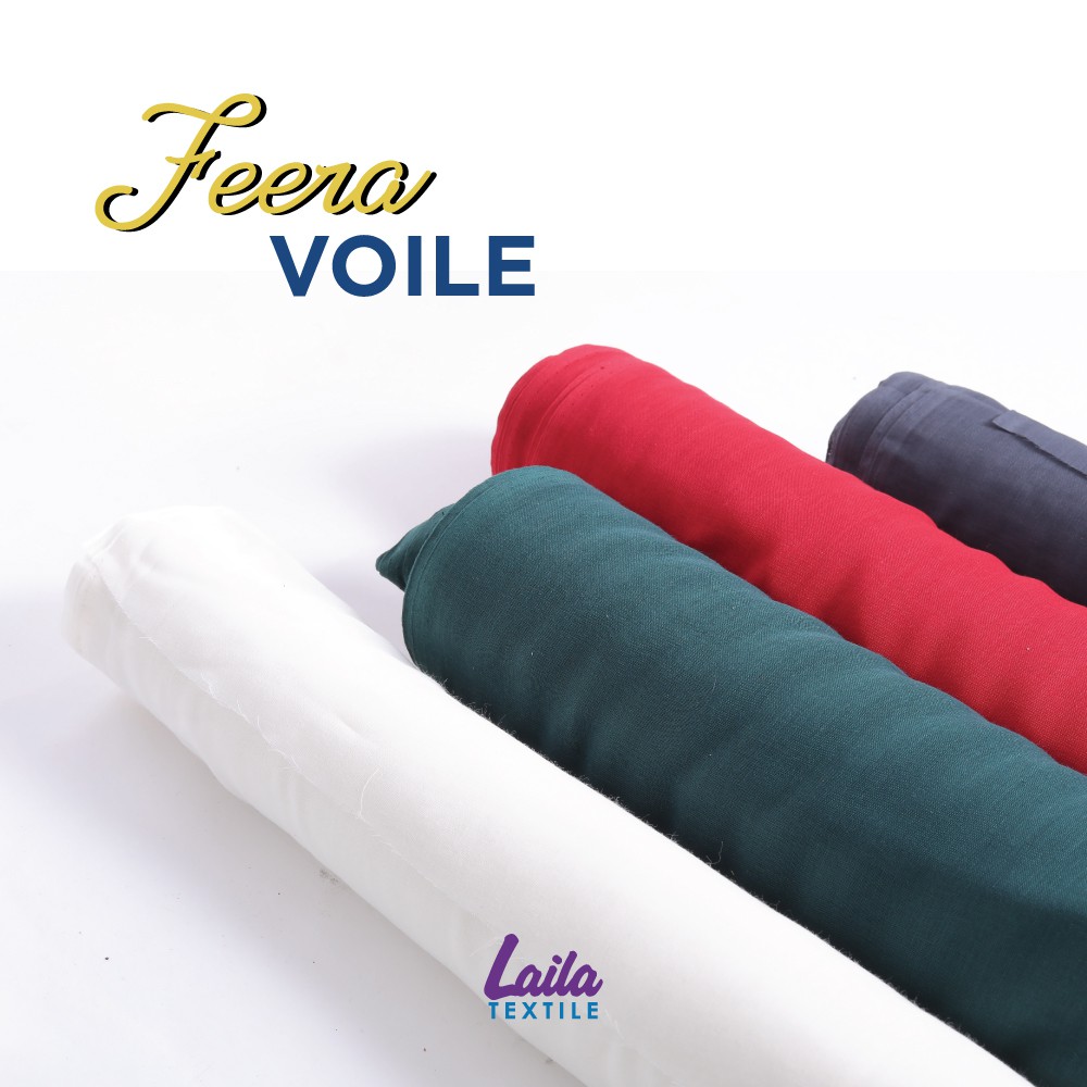 0.5 meter | Voile | Kain Pasang Voile | Bidang 60 | Feera Voile Plain ...