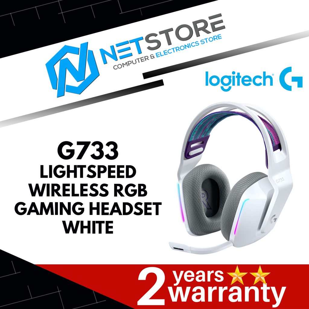 Logitech G733 Lightspeed Wireless Gaming Headset - White