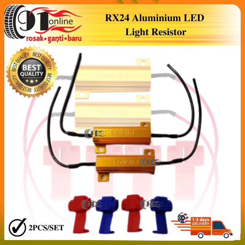 Universal RX24 Aluminum Shell 50W 6R LED Light Resistor (PCS/SET ...